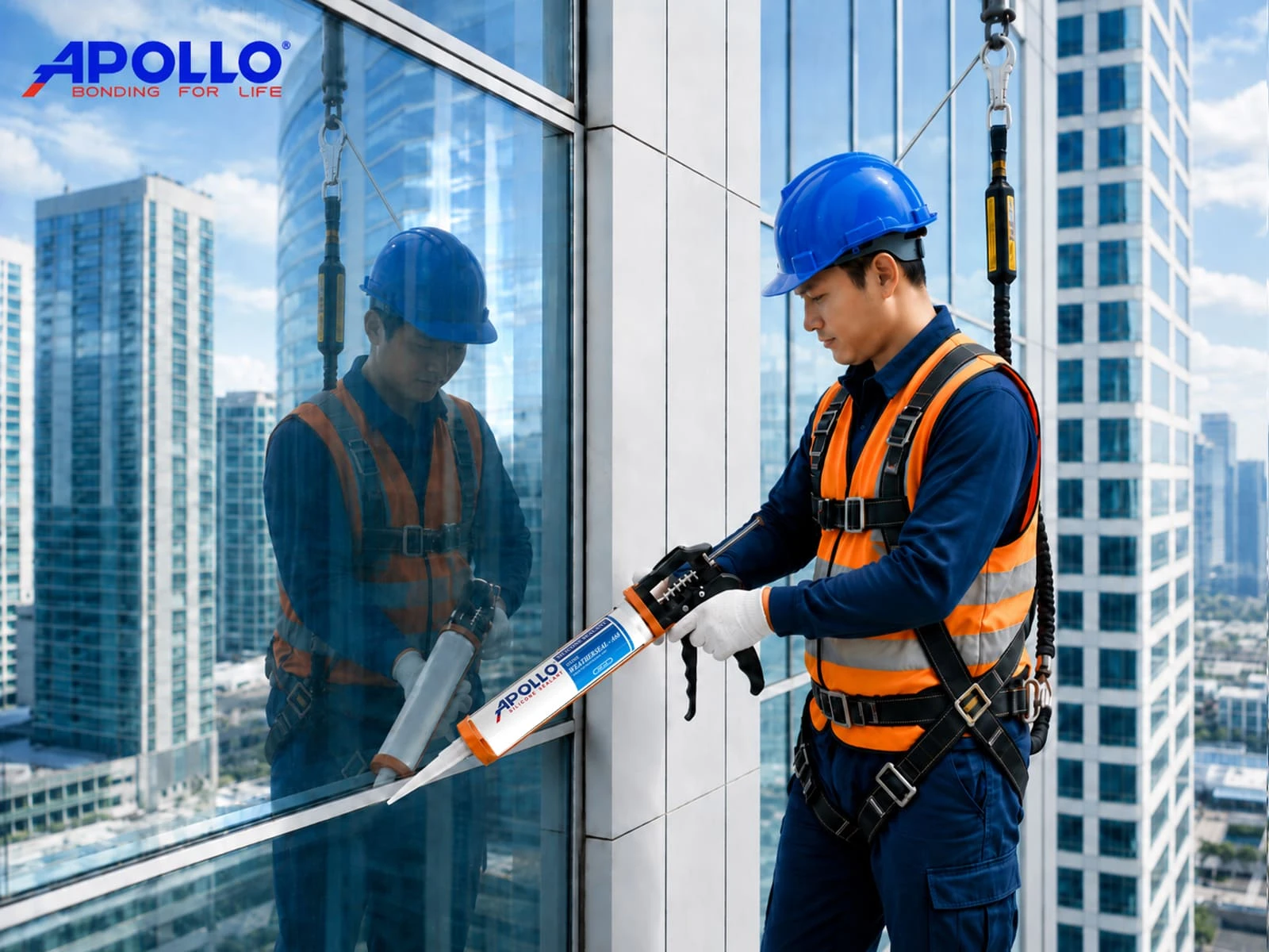 Chọn dùng keo thời tiết Apollo Weatherseal A68 - Giải pháp hoàn hảo cho các hạng mục ngoài trời ở công trình cao tầng